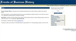 Desktop Screenshot of friendsofbusinesshistory.com